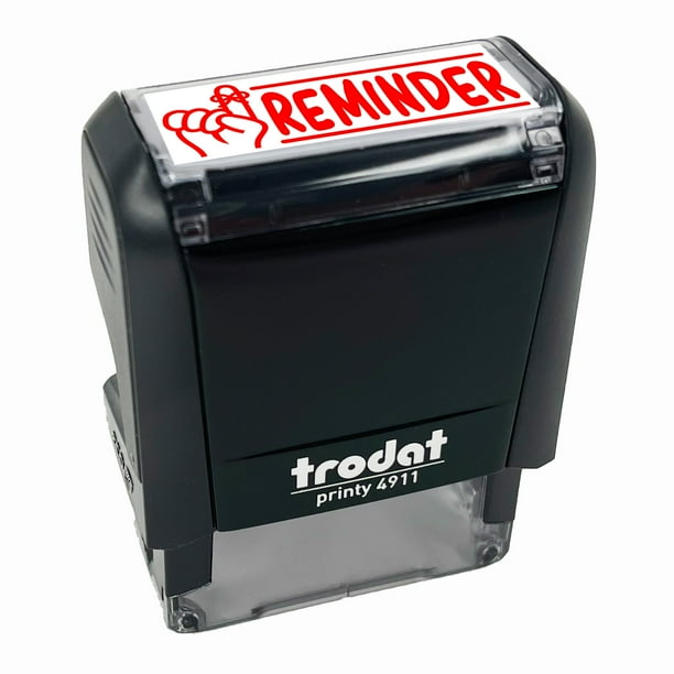 Self-Inking Red REMINDER Stamp